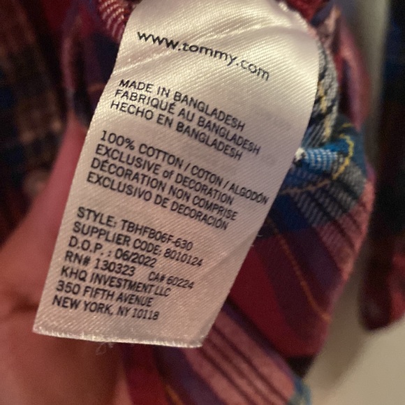 Boys Tommy Flannel Cotton Shirt - Picture 4 of 4